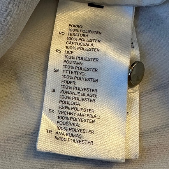 H&M Striped 2 Layered Sheer Sleeveless Tank - Picture 3 of 8